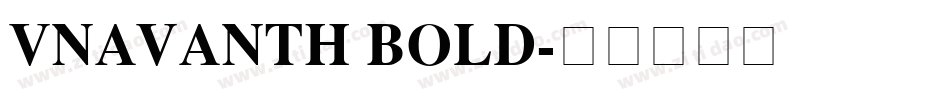 VNAvantH Bold字体转换